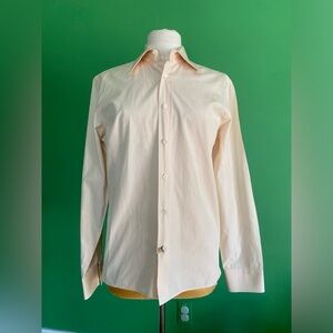 Prada Classic Men's Palepeach Button-Up Shirt 41/16
